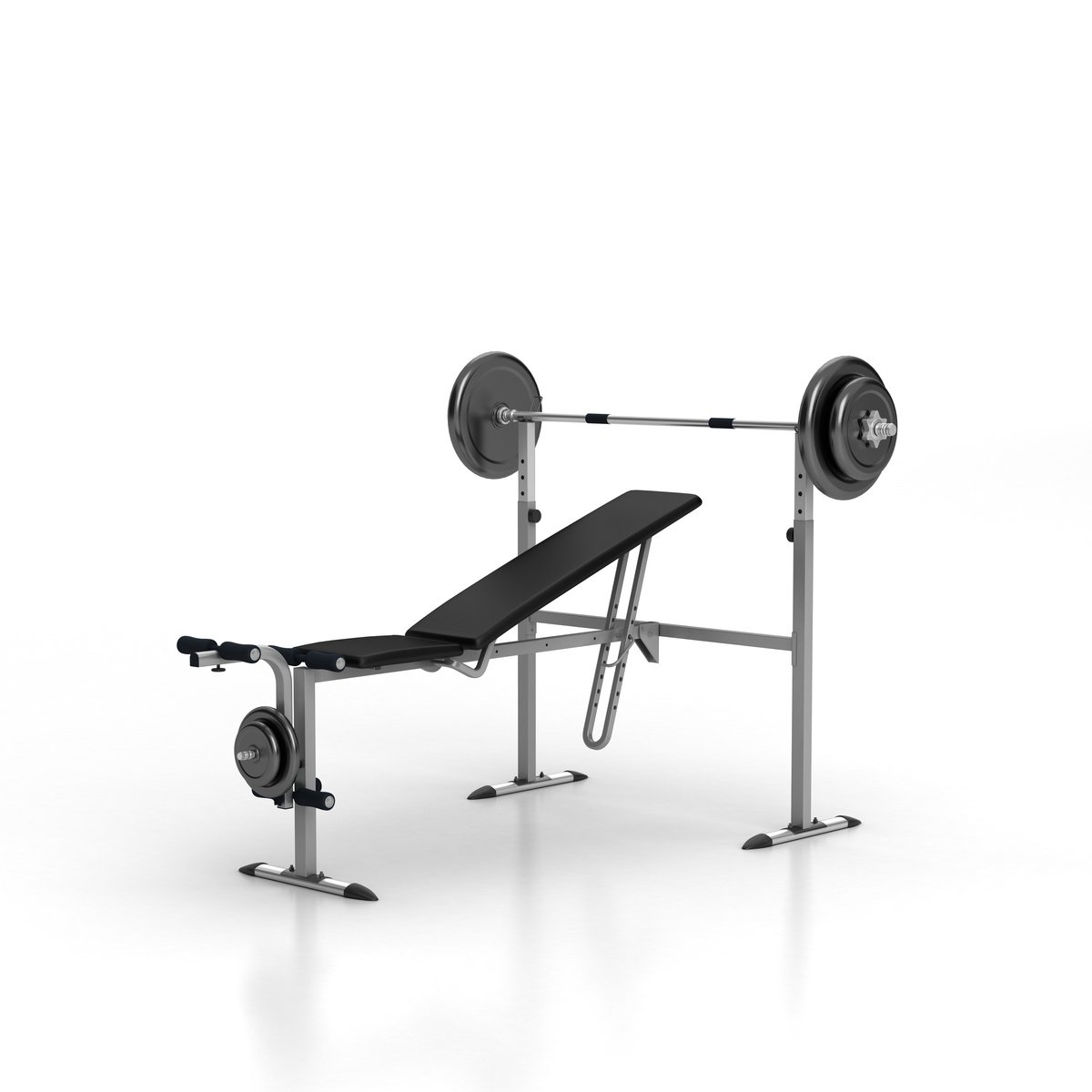 weightlifting bench with weights